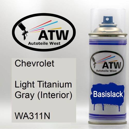 Chevrolet, Light Titanium Gray (Interior), WA311N: 400ml Sprühdose, von ATW Autoteile West.